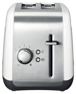 Produktbild von KitchenAid 5KMT2115EWH, 2 Scheibe(n), Edelstahl, Weiß, Metall, Tasten, Niveau, Drehregler, 1100 W, 220 - 240 V