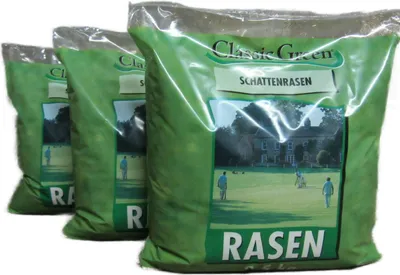 Produktbild von HEGA Classic Green Schattenrasen Rasensamen Grassamen Rasen Zierrasen nach RSM 7,5 kg (3 x 2,5 kg)