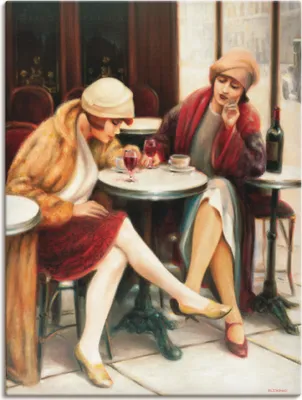 Produktbild von ARTland Leinwandbild Cafe II Größe: 45x60 cm
