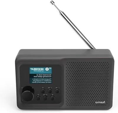 Image de Petite radio DAB portable avec Bluetooth et batterie rechargeable, 8 heures d'autonomie, port USB-C, noir