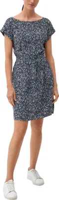 Produktbild von s.Oliver red Label Damen Freizeitkleid kurz mit Binde-Detail