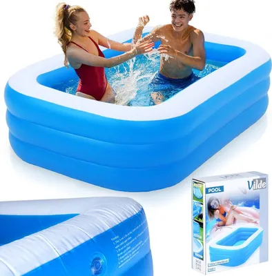Produktbild von Vilde Gartenpool Swimmingpool Pool Schwimmbecken aufblasbar 170x115x47 cm