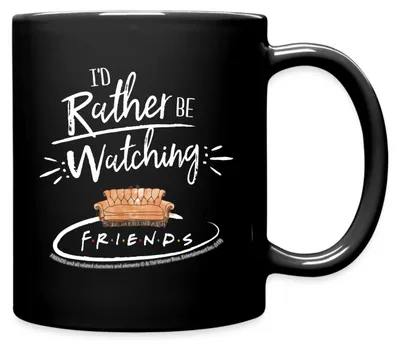 Produktbild von Spreadshirt Friends Couch Central Perk Café Spruch Tasse Einfarbig, One size, Schwarz