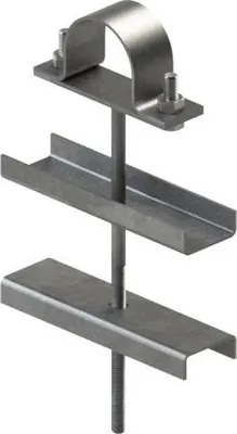 Produktbild von Einzelrohrhalter mit Versatz fi 75 L200 M10