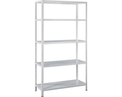 Obrázok produktu pre Kovový regál Schulte 4519-W 2000x1200x350 mm, 5 políc, nosnosť 425 kg, biely
