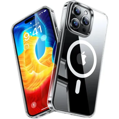 Produktbild von Schutzhülle für iPhone 13 Pro kompatibel mit MagSafe – Transparente Silikon Handyhülle