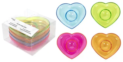 Produktbild von Eierbecher-Herz aus Kunststoff, 4-teilig