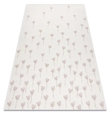 Produktbild von Teppich FLAT 48779/526 Blumen - creme rosa beige 160x230 cm