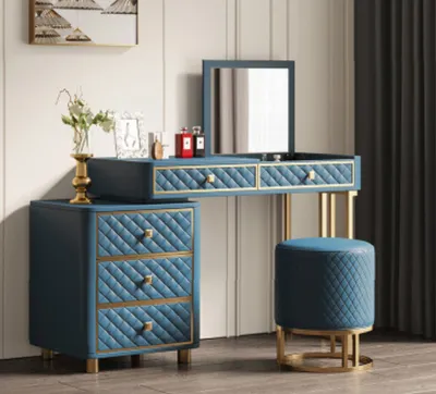 Image de Coiffeuse Coiffeur Tabouret Miroir Tables de nuit Consoles de nuit
