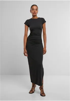 Image de Urban Classics Robe longue pour femme en jersey stretch, noir, taille S
