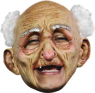 Produktbild von Alter Opa Kinnlose Maske - Fasching Halloween
