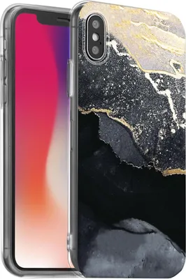 Produktbild von Hülle für Apple iPhone X / XS Schutzhülle Marmor Motiv Handy Case Silikon Slim Cover