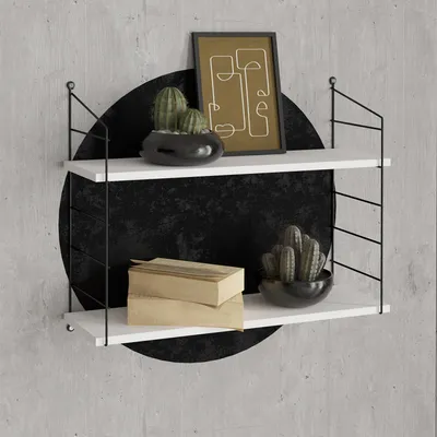 Produktbild von Skye Decor, Armoni 2'li - White, Wandregale, Weiß, 72 x 58 x 20 cm