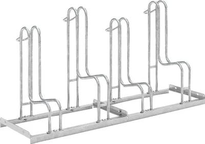 Produktbild von WSM Fahrrad-Standparker einseitig, verzinkt L 1400 mm, 4 Plätze