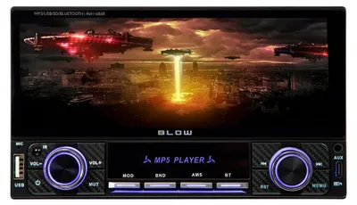 Imagen del producto de Radio para coche Blow AVH-686B, 2DIN, pantalla de 7 pulgadas, RDS, compatible con MP3, USB, micro SD y Bluetooth