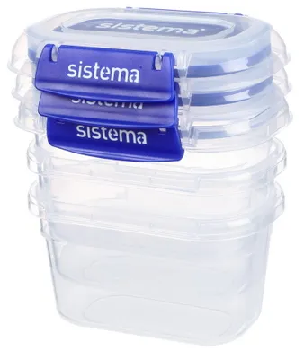 Zdjęcie produktu dla Sistema 881543, Pojemnik, Owalny, 0,4 l, Niebieski, Przezroczysty, Nowa Zelandia, 105 mm