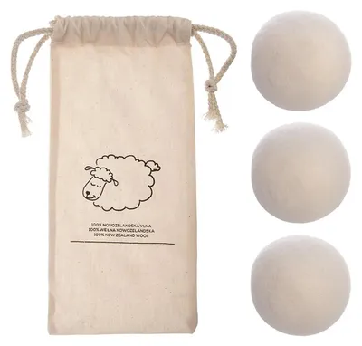 Image de Balles de séchage réutilisables - 7 cm - Lot de 3 - Beige