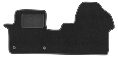 Image de Tapis avant en moquette pour Opel Vivaro C 2019- (utilitaire) – 2 pièces, gris graphite, sur mesure – Wielganizator LUX