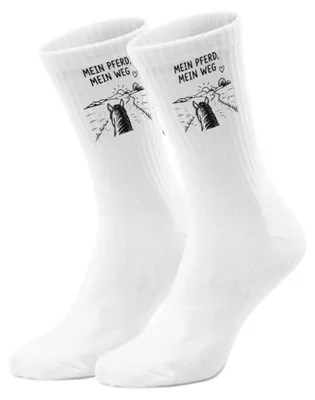 Produktbild von epicsocks Pferdelust Pferd Landschaft Socken in 37-41 im Paar