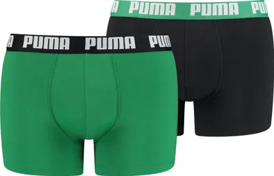 Produktbild von Puma Trunk Herren Boxershorts 2er Pack Baumwolle Stretch, Größe:L, Farbe:AMAZON GREEN