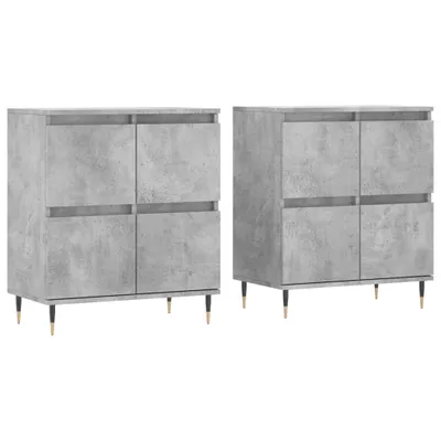 Produktbild von Sideboards 2 Stk. Betongrau Holzwerkstoff