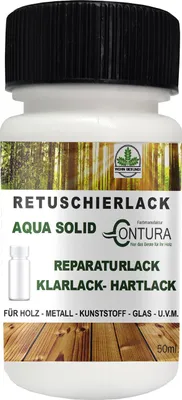Produktbild von Contura Klarlack lebensmittelecht Hartlack Food Safe Schneidebrett Tischplatte Holzlack LFGB Lack Seidenmatt - 50ml. Pinselflasche
