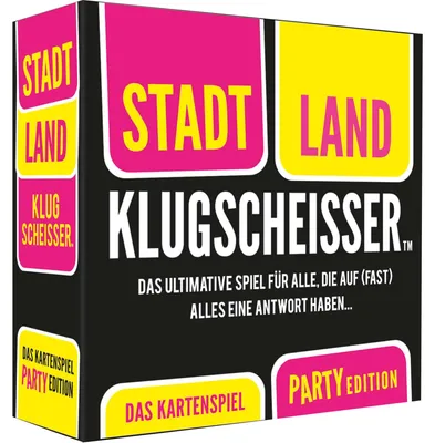 Produktbild von Stadt Land Klugscheisser - Das Kartenspiel (Party Edition)