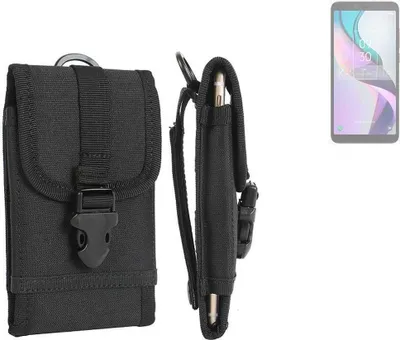 Produktbild von K-S-Trade Holster Handy Hülle kompatibel mit TCL Ion X Holster Handytasche Gürtel Tasche Schutz Hülle Robust Outdoor schwarz