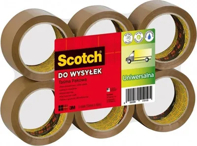 Produktbild von Scotch Packband 371 66M 48Mm Braun /6 Stk/