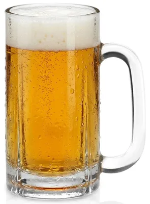 Zdjęcie produktu dla Szklany kufel do piwa, 500 ml – Grube szkło, Można myć w zmywarce