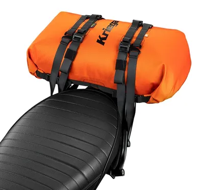 Produktbild von Kriega Rollpack-20, wasserdichte Motorrad-Gepäckrolle mit 20 Litern Volumen, orange
