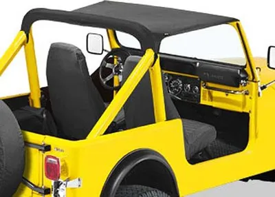 Zdjęcie produktu dla Bikini Top czarny bez ramiączek Bestop Black Denim miękki top Jeep CJ7 rok 80-86