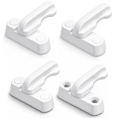 T-Fenstersicherung 4er-Set, Einbruchschutz, weiß, ABS