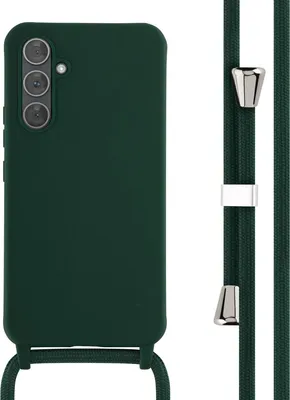 Zdjęcie produktu dla imoshion Silikonowe etui ze sznurkiem do Samsung Galaxy A54 (5G) - Ciemnozielony