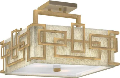 Produktbild von Elstead Lanza Deckenleuchte E27 3-fach Gebürstete Bronze