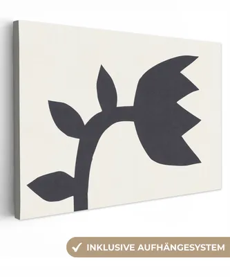 Zdjęcie produktu dla OneMillionCanvasses® - Obrazy na płótnie - 140x90 cm, Tulipany - Czarny - Biały - Kwiaty, Dekoracja ścienna - Zdjęcie na płótnie - Obraz na drewnianej ramie