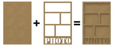 Obrázok produktu pre Gomille MDF fotorámik 30x46 cm - kreatívna hračka pre deti