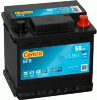 Produktbild von CENTRA EFB Starterbatterie 12V 55Ah 540A/EN L1 für Auto LKW Batterie