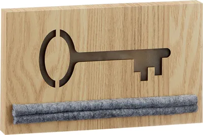 Produktbild von Schlüsselbrett Schlüssel Motiv `Schlüssel`  ca.24x14cm aus Holz / Filz Schlüsselboard Schlüsselhalter Schlüsselleiste