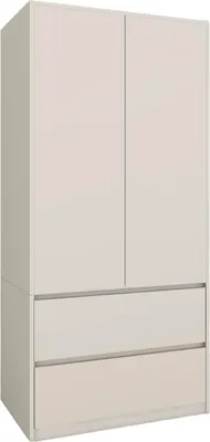 Image de BDW Armoire avec tiroirs, armoire d'entrée 2 portes, cachemire