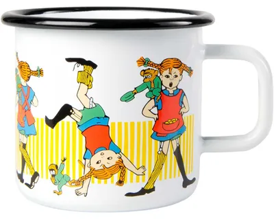 Produktbild von Muurla Pippi Langstrumpf Pippi Tasse Emaille 0,37 l