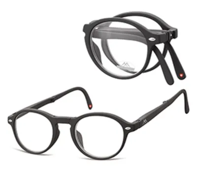 Zdjęcie produktu dla Montana składane okulary do czytania czarny matowy wytrzymałość +2.50 (BOX66)