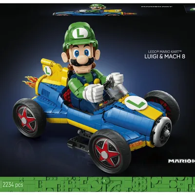 Immagine prodotto di LEGO Super Mario Mario Kart: Luigi E Mach 8 (72050)
