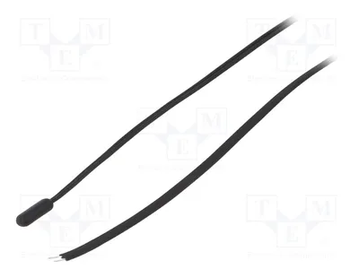 Immagine prodotto di 1 sensore: Temperatura, tipo NTC. Dimensioni esterne: 5x6x15 mm. Intervallo di temperatura: -40 ÷ 105 °C. Resistenza: 10 kΩ. Classe: B. Modello: TT05-10KC3-1S-T