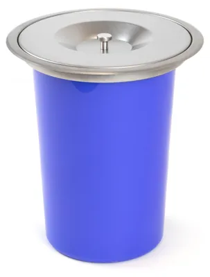 Produktbild von emuca Einbauabfall-Recyclingbehälter Rycycle für Einbau in die Arbeitsplatte, 1 Recyclingbehälter 7 Liter, Edelstahl und Kunststoff