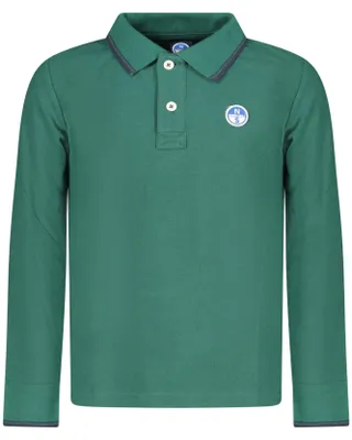 Image de Polo À Manches Longues Pour Enfants North Sails, Vert