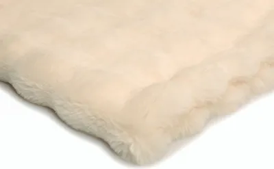Obrázek produktu pro Bublina z umělé kožešiny, Umělá kožešina, jednostranná, krémová, 50 x 180 cm
