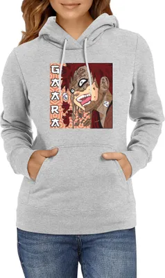 Obrázok produktu pre Dámska Mikina S Kapucňou Japan Manga Anime Comics Animation Naruto Gaara Shikaku, Lady 2XL / Heather šedá