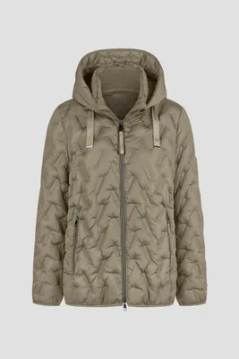 Produktbild von BARBARA LEBEK Jacke Stepp mit Kapu 641 herbal green 50