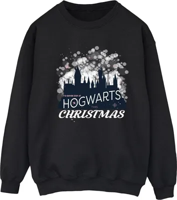 Produktbild von Harry Potter - "Hogwarts" Sweatshirt für Damen BI21450 (M) (Schwarz)